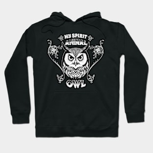 My spirit animal Owl - Perspective and Spirituality Design Hoodie